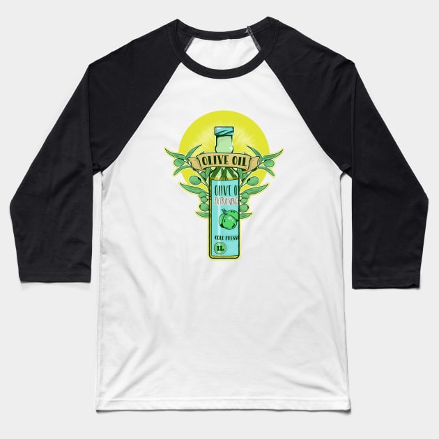 Bottle of olive oil Baseball T-Shirt by mailboxdisco